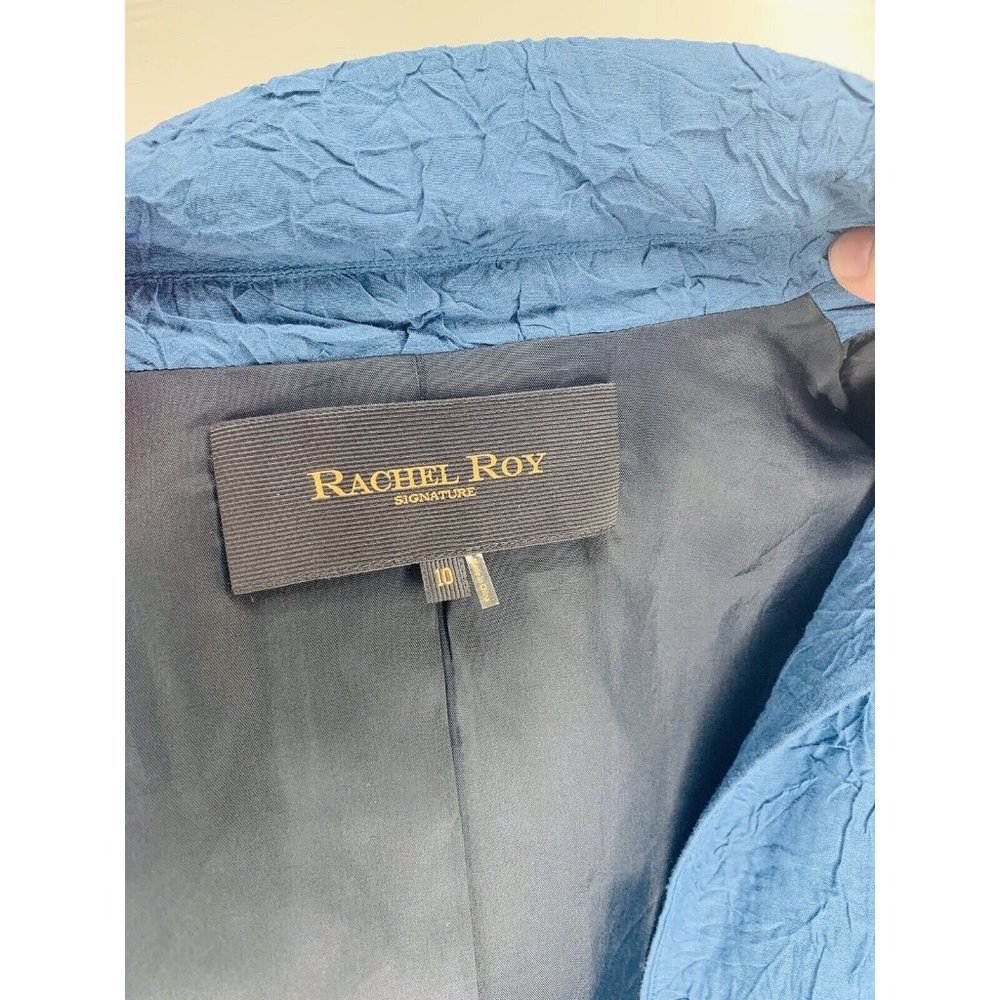 40% OFF SALE❗️ Rachel Roy Signature Silk Blend Blazer Light Spring Jacket SZ 10 - Picture 9 of 11
